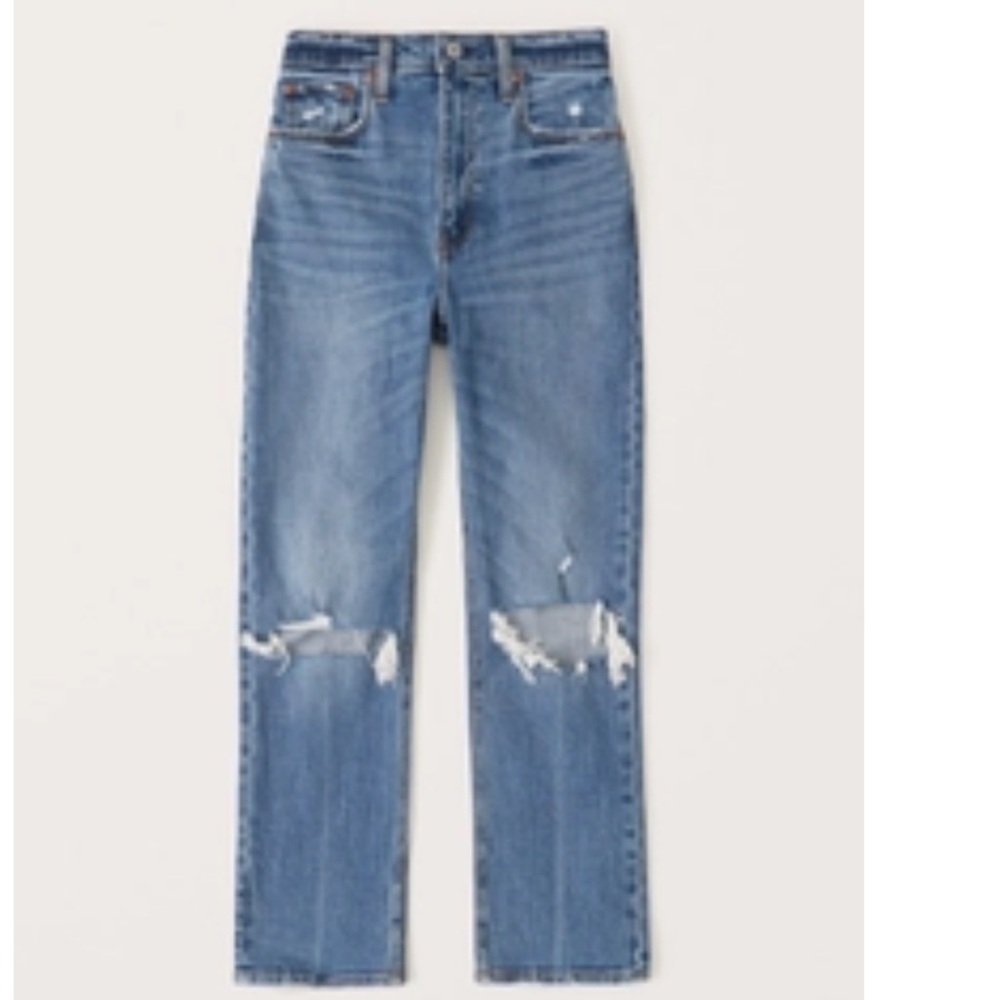 Ultra High Rise Ankle Straight Jeans